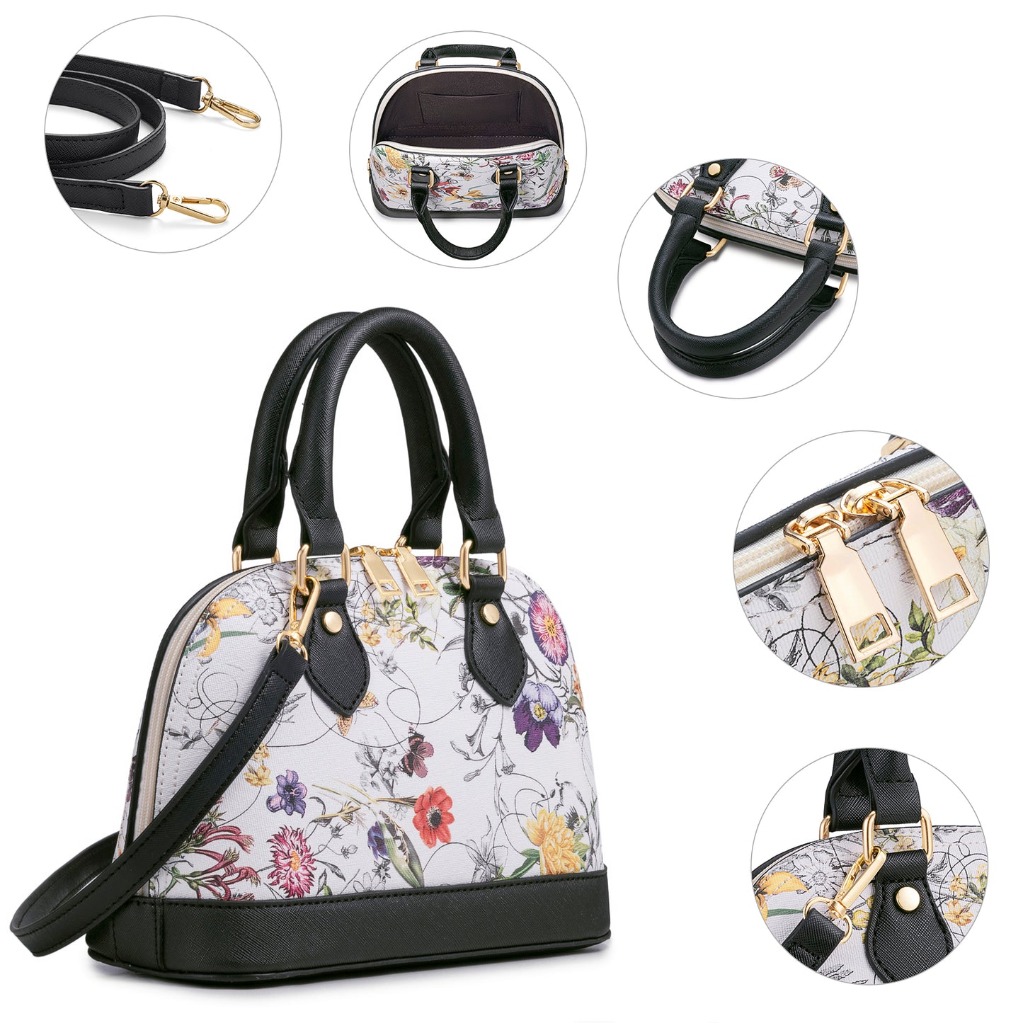 Bagsure Women Handbags Fashion Tote Shoulder Bags Casual Crossbody Bags for Women Satchel Purse Set 4pcs