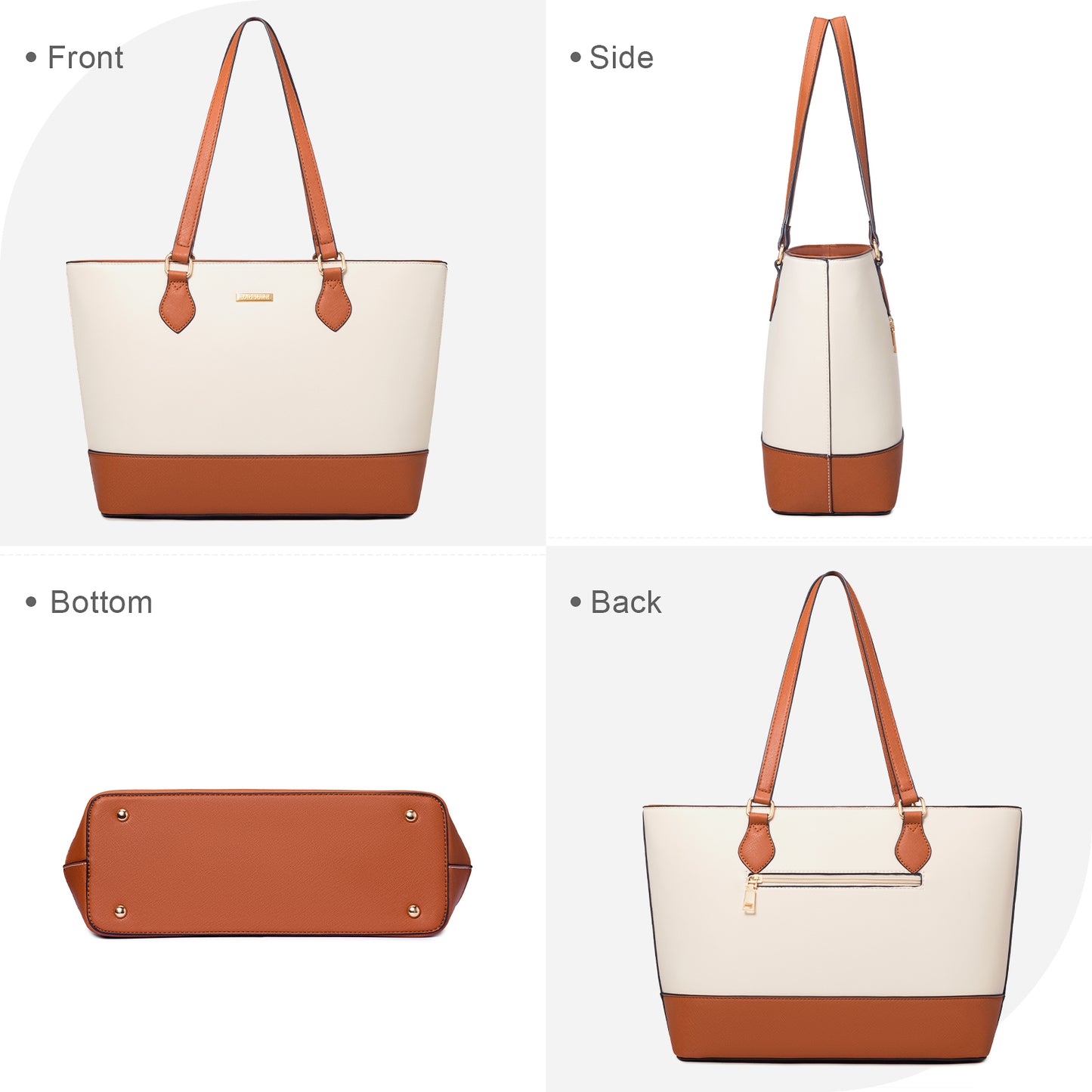 Bagsure Women Handbags Fashion Tote Shoulder Bags Casual Crossbody Bags for Women Satchel Purse Set 4pcs