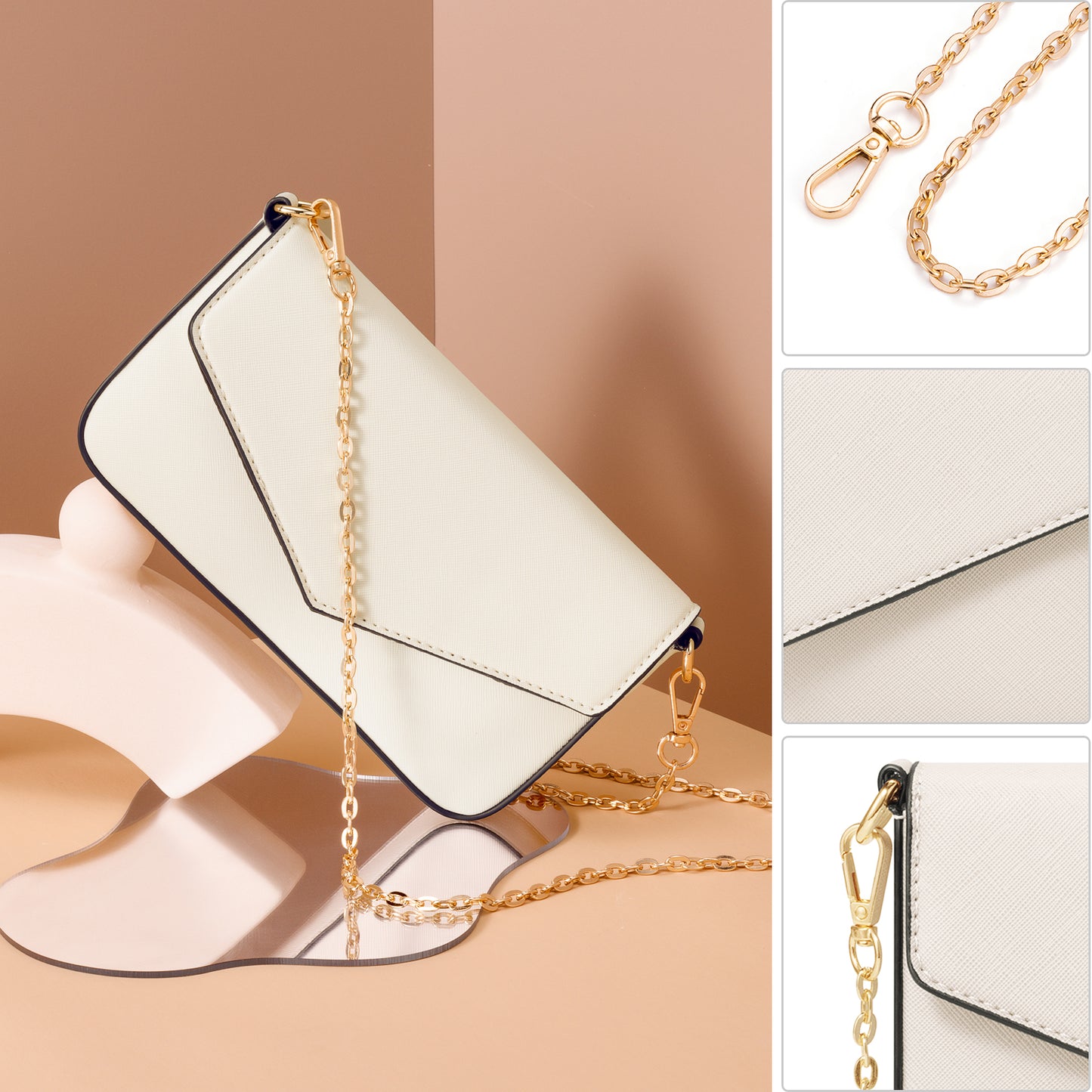 Bagsure Women Handbags Fashion Tote Shoulder Bags Casual Crossbody Bags for Women Handbag Set 4pcs