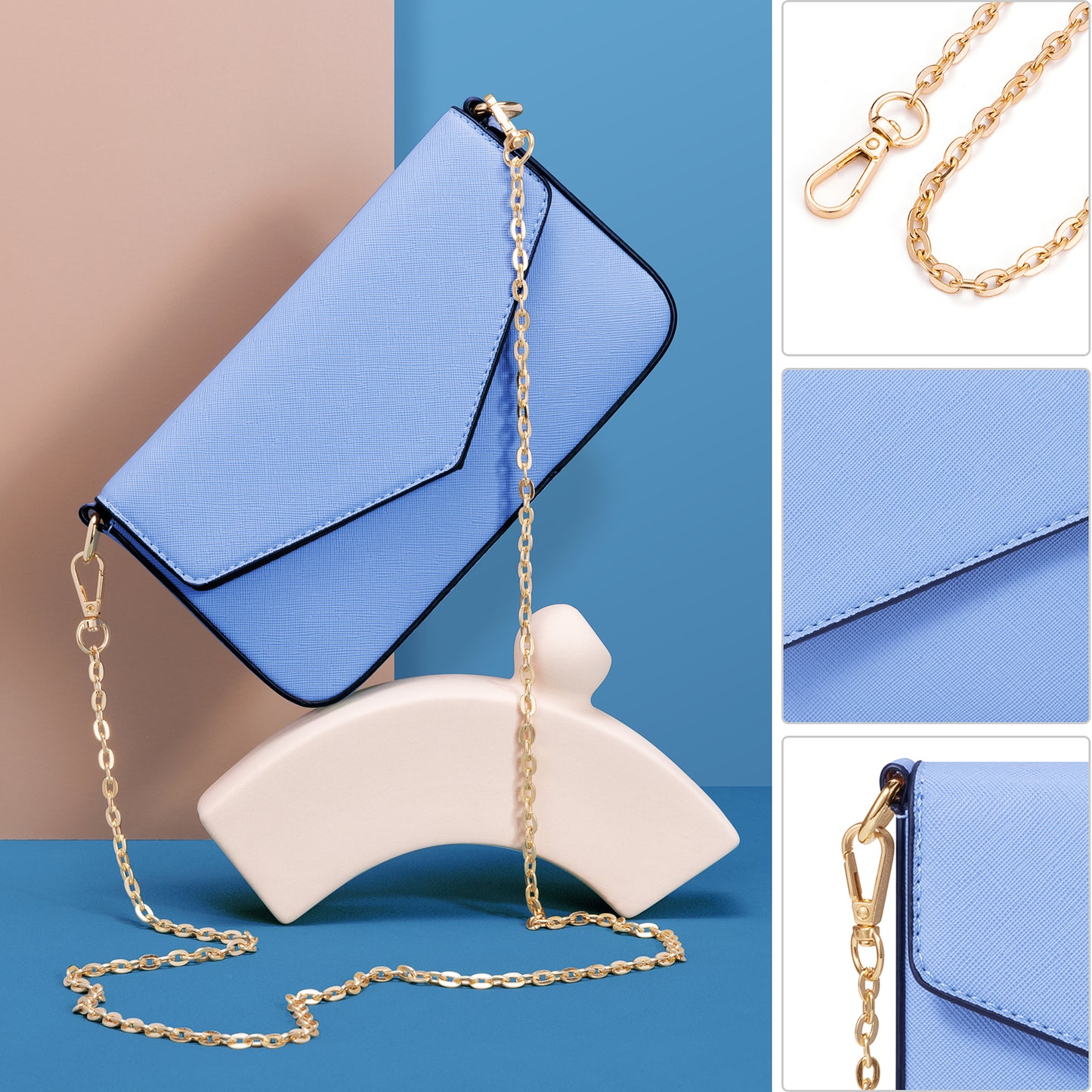 Bagsure Women Handbags Fashion Tote Shoulder Bags Casual Crossbody Bags for Women Handbag Set 4pcs