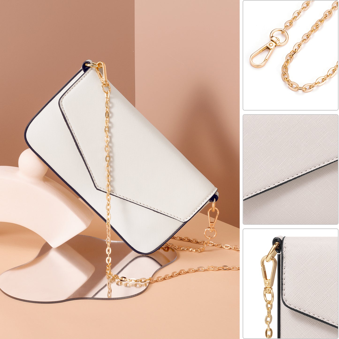 Bagsure Women Handbags Fashion Tote Shoulder Bags Casual Crossbody Bags for Women Handbag Set 4pcs